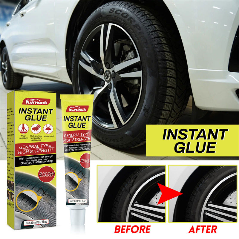 Instant Waterproof Repair Glue – Strong Rubber Adhesive for Tires, Soles & More