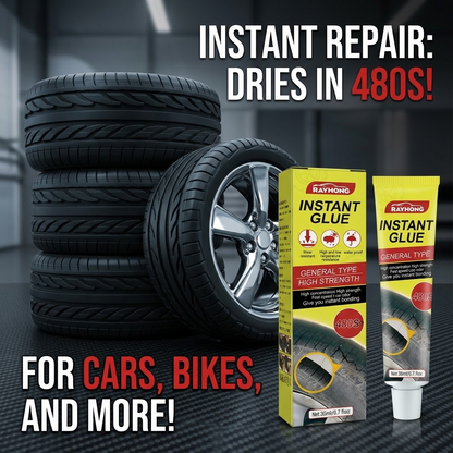 Instant Waterproof Repair Glue – Strong Rubber Adhesive for Tires, Soles & More