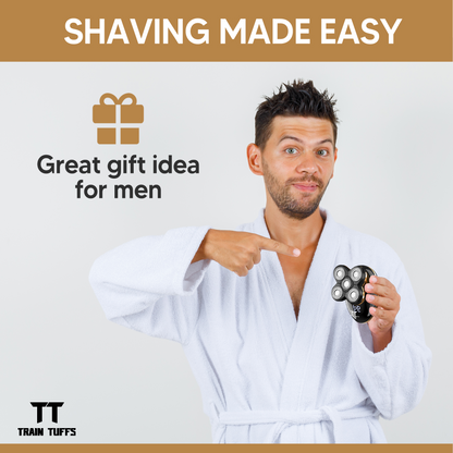 Rechargeable Shaver – Waterproof Rotary Face, Body & Beard Electric Razor