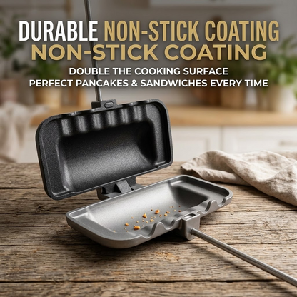 Double-Sided Non-Stick Sandwich Pan – Flip Grill Skillet for Pancakes &amp; Breakfast